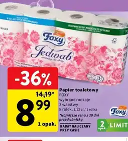 Intermarche Papier toaletowy Foxy Jedwab 8-pak oferta