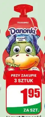 Dino Jogurt Danonki o smaku truskawkowym w saszetce oferta