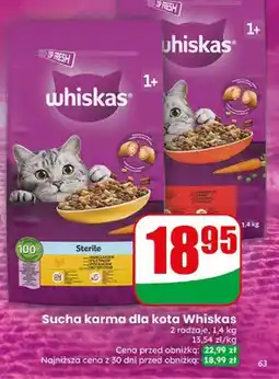 Dino Sucha karma dla kota Whiskas Sterile oferta