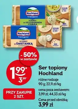 Żabka Ser topiony Hochland ze szczypiorkiem i cebulą oferta