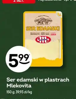 Żabka Ser edamski w plastrach Mlekovita oferta