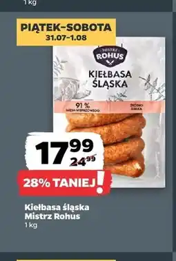 Netto Kiełbasa śląska Mistrz Rohus oferta