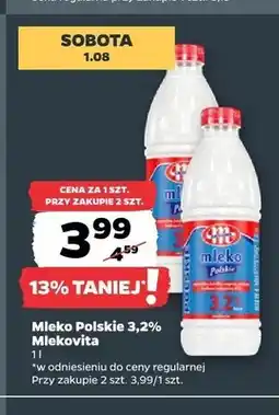 Netto Mleko Polskie 3,2% Mlekovita oferta