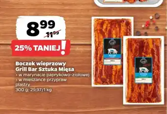 Netto Boczek wieprzowy w marynacie paprykowo-ziołowej Grill Bar Sztuka Mięsa oferta