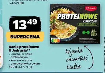 Netto Danie proteinowe kurczak w sosie brokułowym U Jędrusia oferta