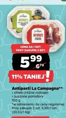 Netto Antipasti oliwki La Campagna oferta