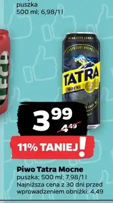 Netto Piwo Tatra Mocne oferta