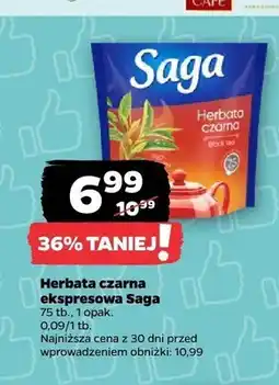 Netto Herbata czarna ekspresowa Saga oferta
