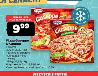 Netto Pizza Guseppe salami Dr. Oetker oferta