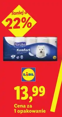 Lidl Papier toaletowy 3-warstwowy Floralys Komfort oferta
