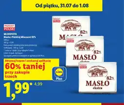 Lidl Masło z Polskiej Mleczarni 82% Mlekovita oferta
