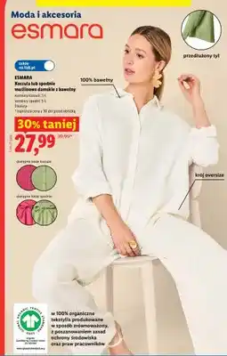 Lidl Spodnie damskie muślinowe z bawełny Esmara oferta