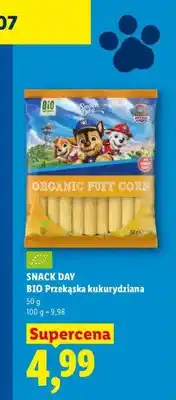 Lidl BIO Przekąska kukurydziana Snack Day oferta