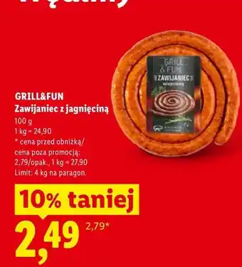 Lidl Zawijaniec z jagnięciną Grill&Fun oferta