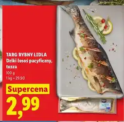 Lidl Dziki łosoś pacyficzny tusza Targ Rybny Lidla oferta