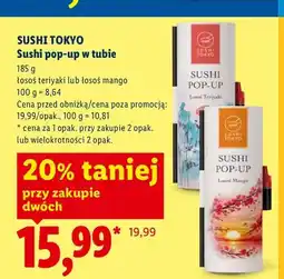 Lidl Sushi pop-up w tubie łosoś teriyaki oferta