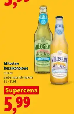 Lidl Piwo bezalkoholowe Miłosław Yerba Mate oferta