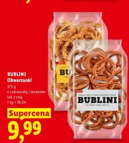 Lidl Obwarzanki Bublini z czarnuszką i sezamem oferta