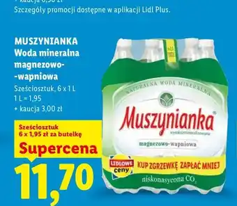 Lidl Woda mineralna magnezowo-wapniowa Muszynianka 6-pak oferta