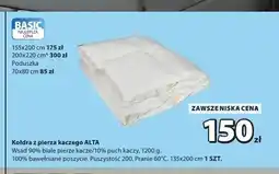 JYSK Kołdra z pierza kaczego ALTA oferta