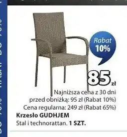 JYSK Krzesło ogrodowe Gudhjem oferta