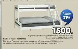 JYSK Łóżko piętrowe VESTERVIG oferta