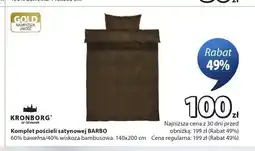 JYSK Komplet pościeli satynowej Kronborg Barbo 140x200 cm oferta