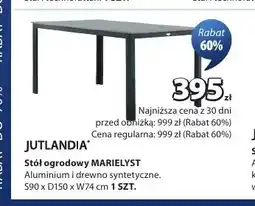 JYSK Stół ogrodowy Jutlandia Marielyst oferta