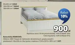 JYSK Rama łóżka MARKSKEL 140x200 cm oferta