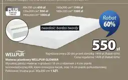 JYSK Materac piankowy WELLPUR GLOMMA oferta