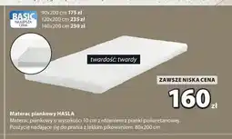 JYSK Materac piankowy HASLA oferta