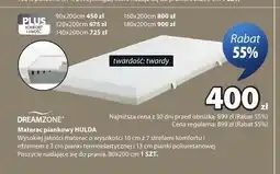 JYSK Materac piankowy DREAMZONE HULDA oferta