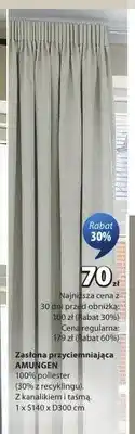 JYSK Zasłona przyciemniająca AMUNGEN oferta