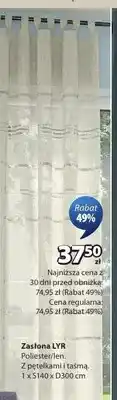 JYSK Zasłona LYR oferta