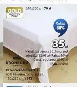 JYSK Prześcieradło Kronborg Vanja 150x250 cm oferta
