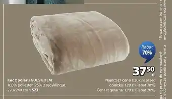JYSK Koc z polaru GULSKOLM 220x240 cm oferta
