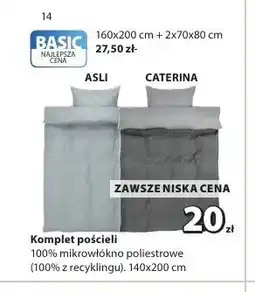 JYSK Komplet pościeli ASLI 140x200 cm oferta
