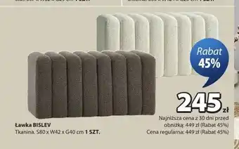 JYSK Ławka BISLEV oferta