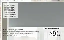 JYSK Roleta zaciemniająca FONNO S45xW170 cm oferta
