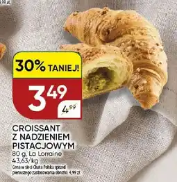 Chata Polska Croissant z nadzieniem pistacjowym La Lorraine oferta