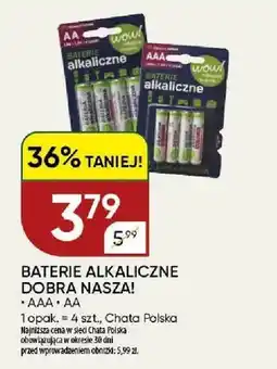 Chata Polska Baterie alkaliczne Dobra Nasza! AA oferta