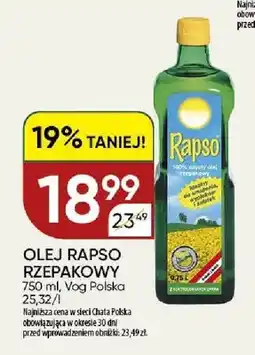 Chata Polska Olej rzepakowy Rapso oferta