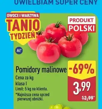 ALDI Pomidory malinowe polskie oferta