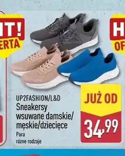 ALDI Sneakersy wsuwane dziecięce L&D oferta