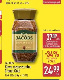 ALDI Kawa rozpuszczalna Jacobs Cronat Gold oferta