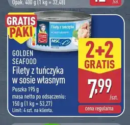 ALDI Filety z tuńczyka w sosie własnym Golden Seafood oferta