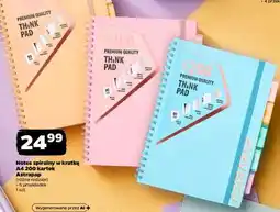 Netto Notes spirally w kratkę A4 200 kartek oferta