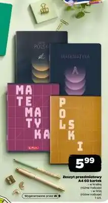 Netto Zeszyt przedmiotowy A4, 60 kartek oferta