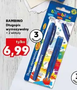 Kaufland BAMBINO Długopis wymazywalny + 2 wkłady oferta
