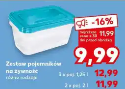 Kaufland Zestaw pojemników na żywność oferta